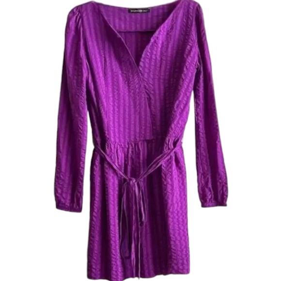 Balenciaga Purple Silk Mini Dress, M/US6/FR38 - Picture 1 of 6